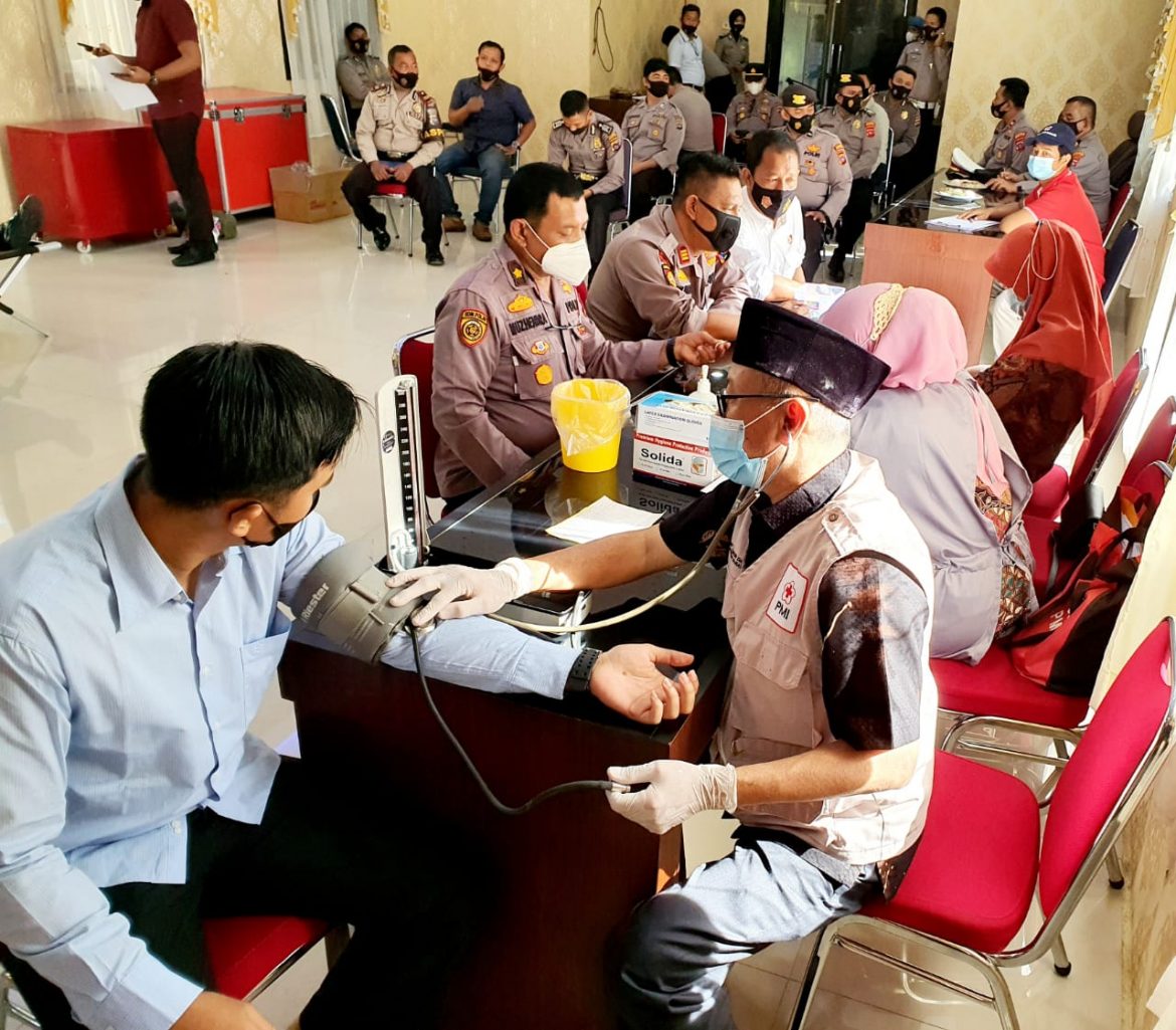 Donor Darah, Polres Pasbar Gandeng PMI Cabang Pasbar