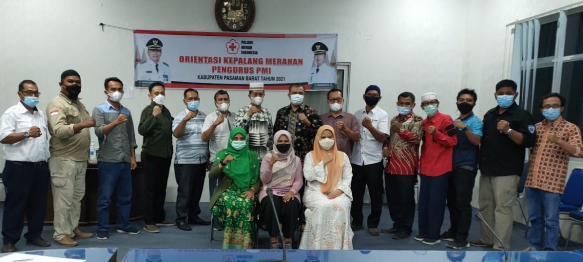 Orientasi Kepalang Merahan Pengurus PMI Pasaman Barat Tahun 2021