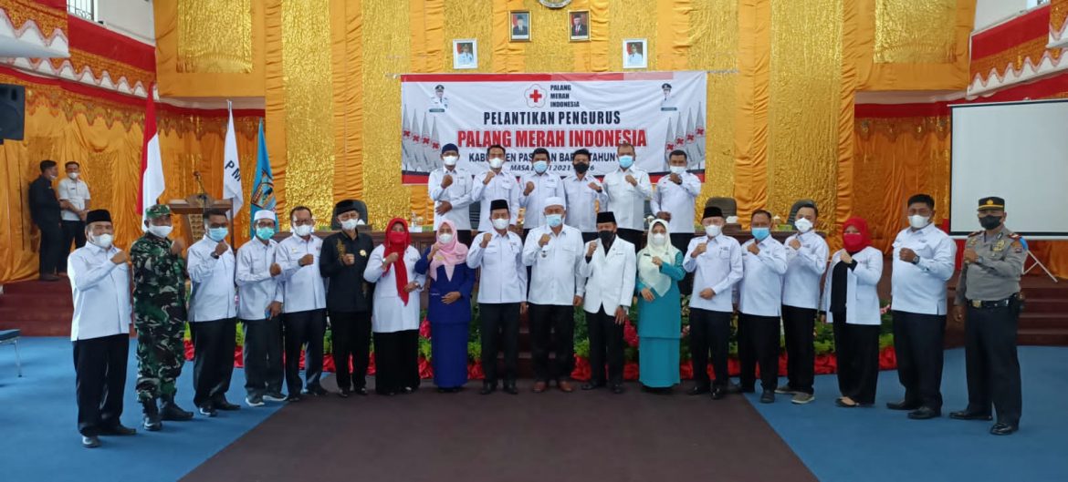 Pengurus PMI Pasbar periode 2021-2026 di Lantik