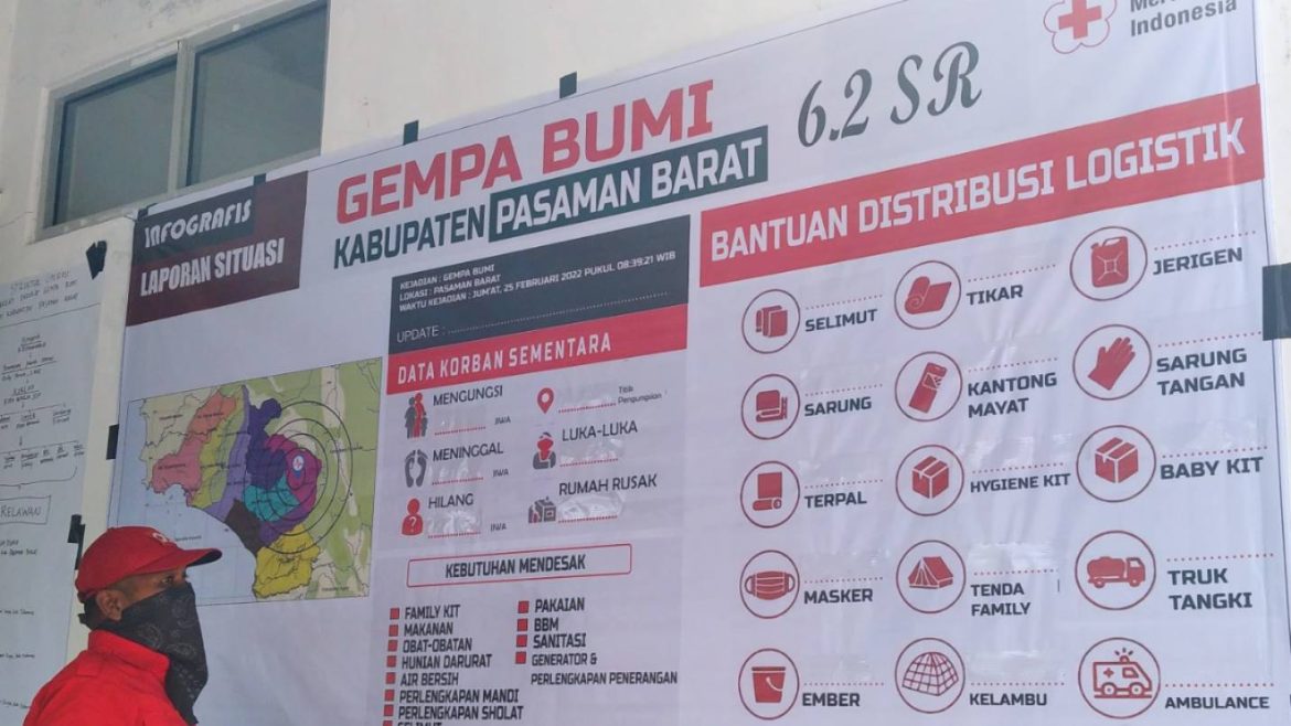 PMI Luncurkan Layanan Infografis Laporan Situasi Bencana Gempa Pasbar