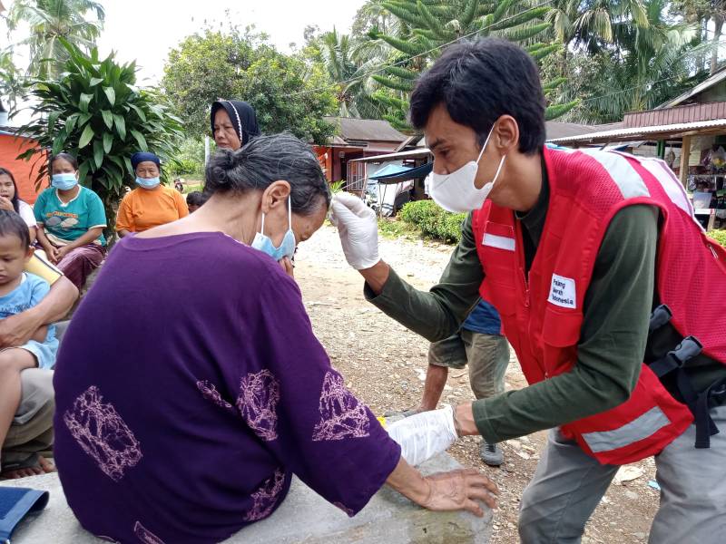 H+4, Yankes PMI Pasbar Layani 193 Jiwa Warga Terdampak Bencana Gempa