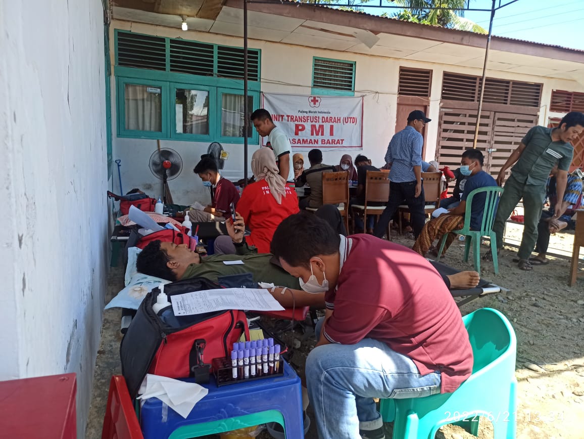 PMI Pasbar Lakukan Giat Donor Darah Tahap 2 di Air Bangis