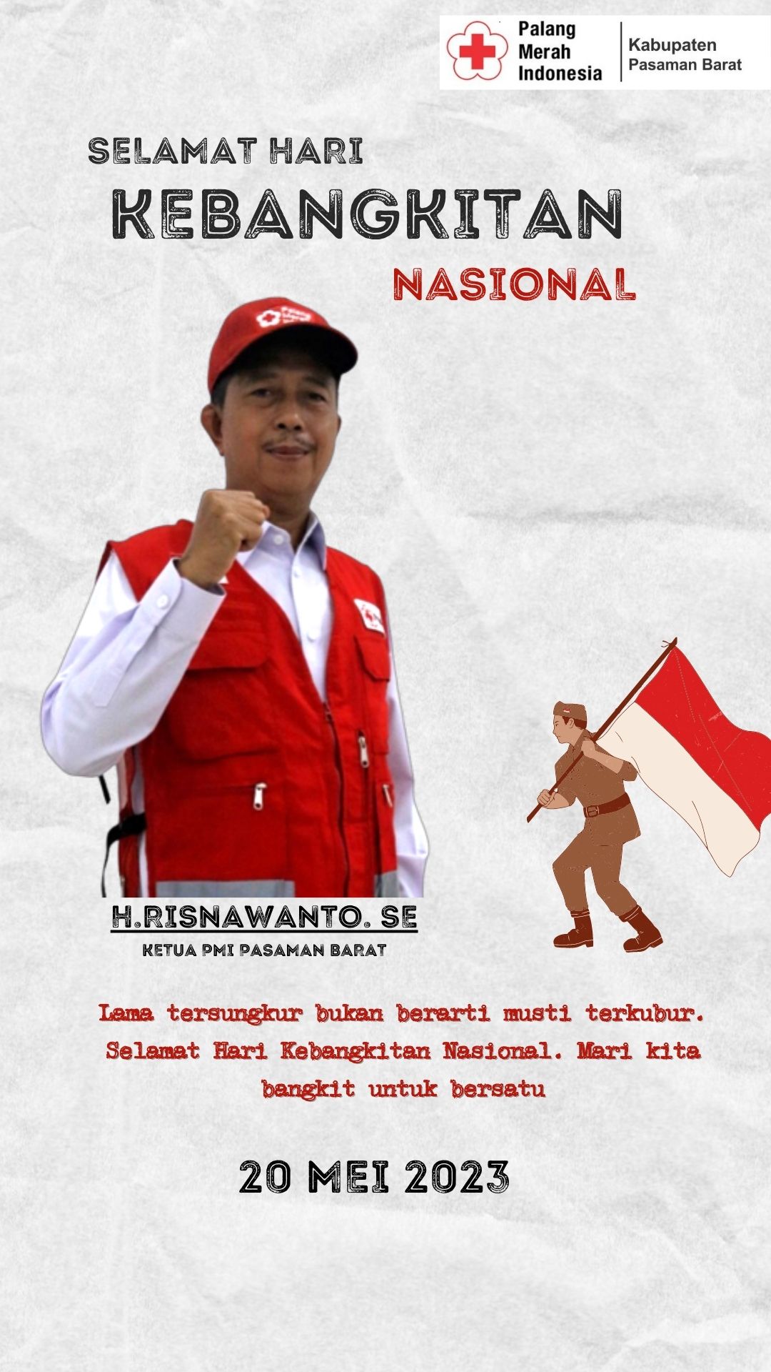 Kebangkitan Nasional, PMI Pasbar Serukan Pentingnya Merawat Nilai Kemanusiaan